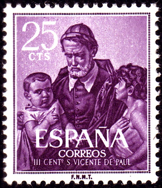 Saint Vincent de Paul, le  Pre des enfants trouvs .