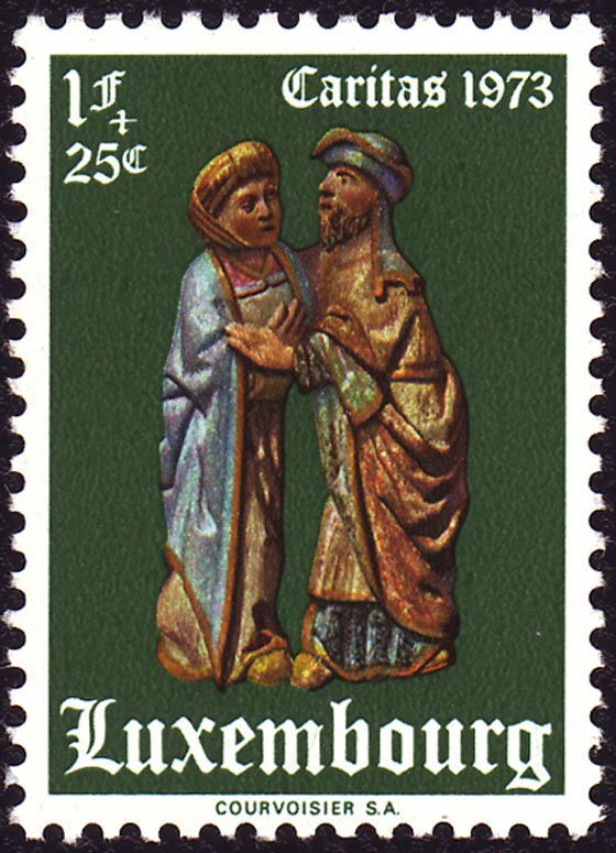 Saint Joachim et sainte Anne.Dtail du retable de l