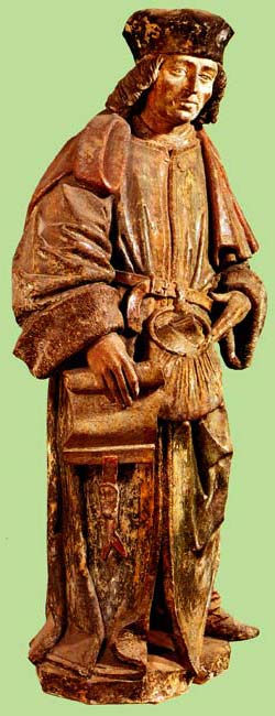 Saint Yves, prtre et juge ecclsiastique en Bretagne.Patron des avocats et hommes de loi.