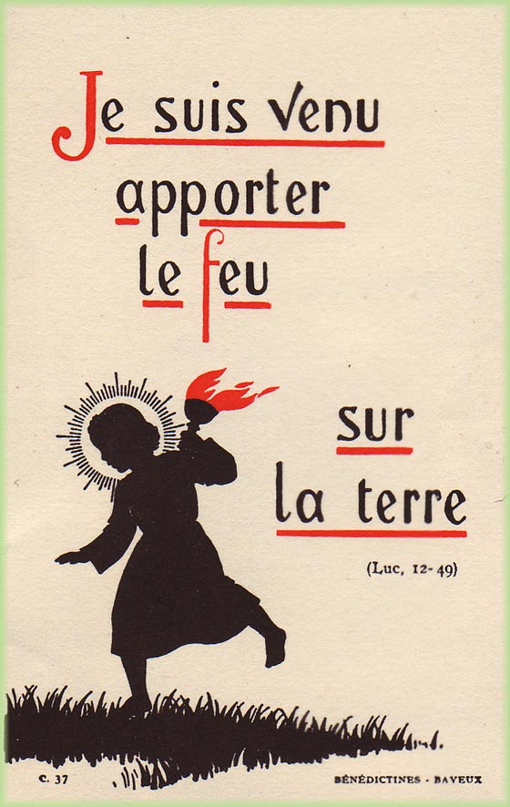 Le feu de la Charit aliment par le Saint Sacrement de l