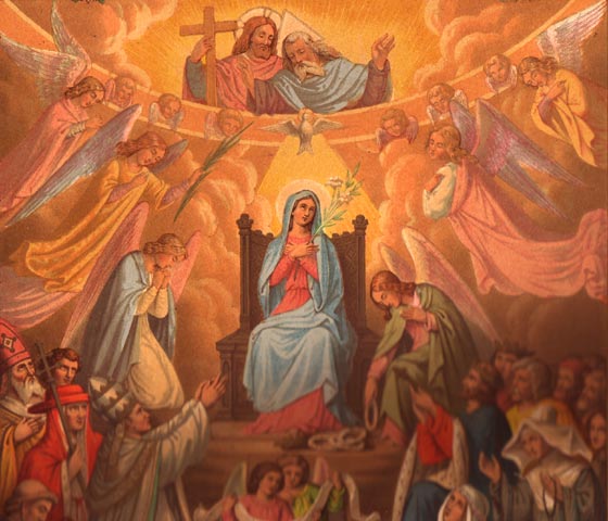 Chromolithographie tire du somptueux ouvrage  La Vie et les Mystres de la Bienheureuse Vierge Marie, Mre de Dieu , par l