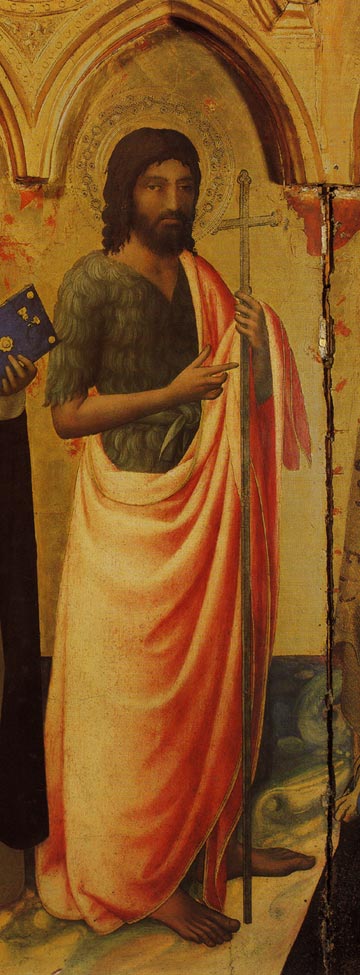 Saint Jean-Baptiste (Triptyque de Saint Pierre Martyr) Fra Angelico, muse Saint-Marc  Florence (1425-1428).