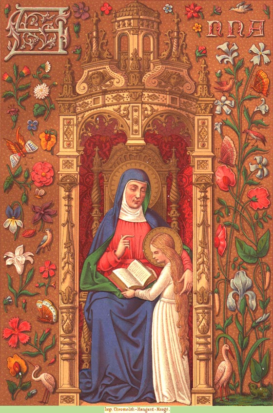 Sainte Anne, mre et ducatrice de la Sainte Vierge.