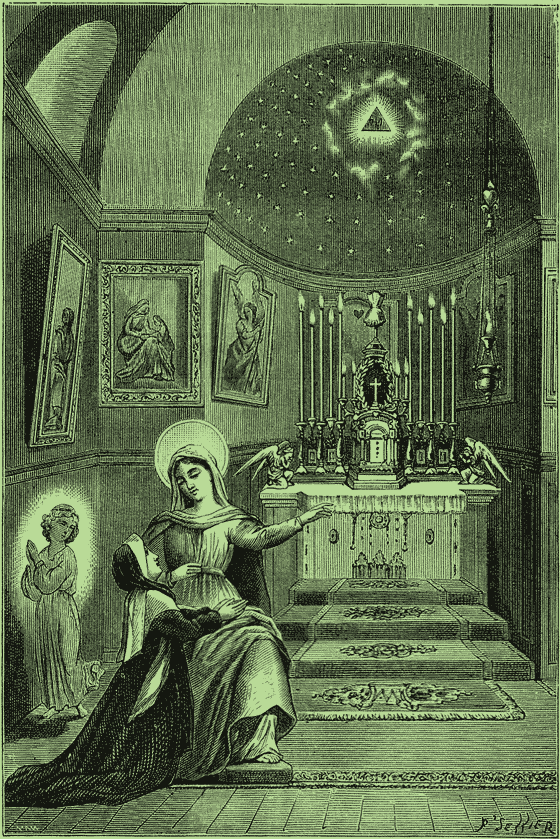 Premire Apparition de la Sainte Vierge dans la Chapelle du  sminaire  des Filles de la Charit de la rue du Bac  Paris.